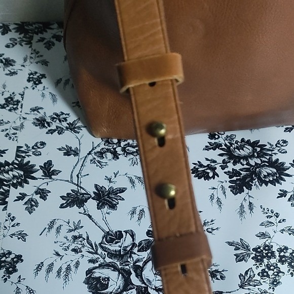 Madewell Leather Transport Tote Bag Shoulder Crossbody Adjustable Strap Brown - Picture 3 of 15